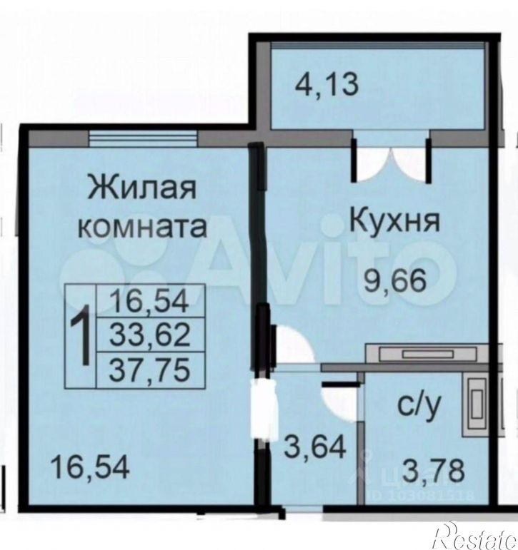 1-комн квартира Минская улица, 10,  д. 10