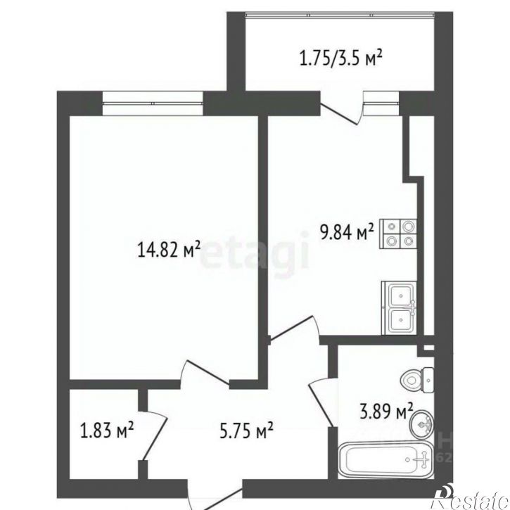 1-комн квартира 3-й Академический проезд, 10,  д. 10