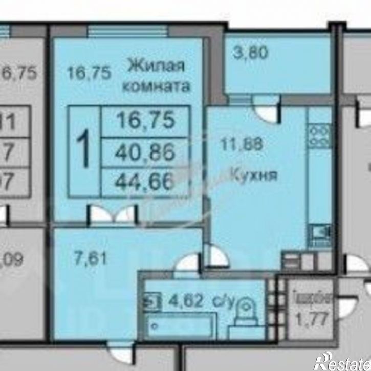 1-комн квартира Минская улица, 2,  д. 2