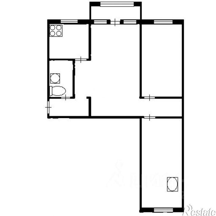 3-комн квартира улица Степана Разина, 85,  д. 85