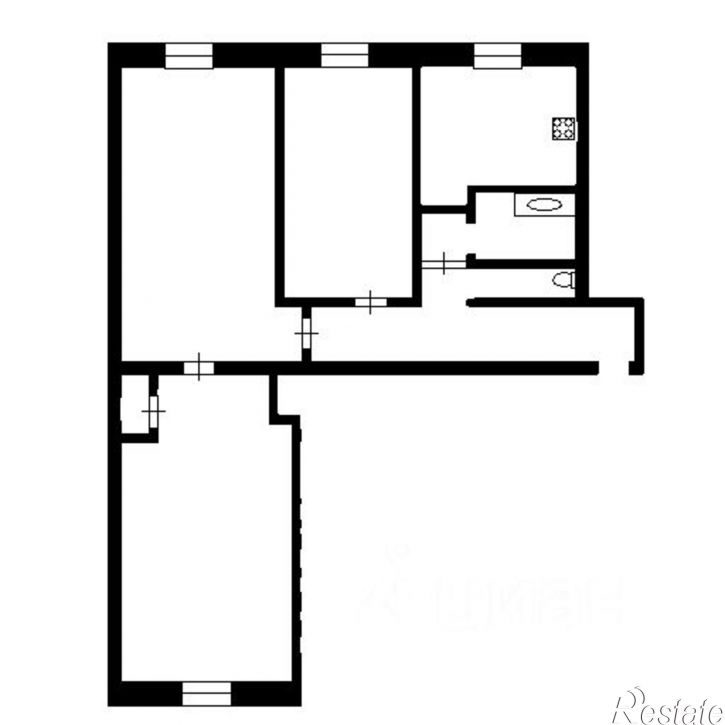 3-комн квартира Центральная улица, 18,  д. 18