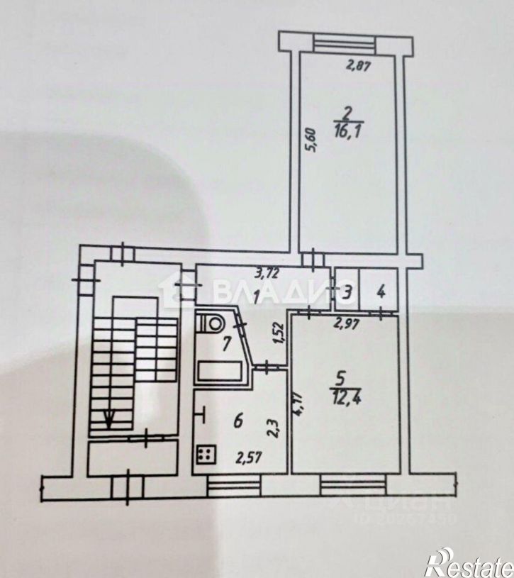 2-комн квартира улица Труда, 16,  д. 16