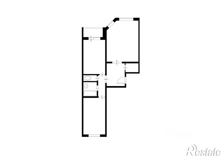 2-комн квартира ул Хрустальная, 44 2,  д. 44 2,  к. 2