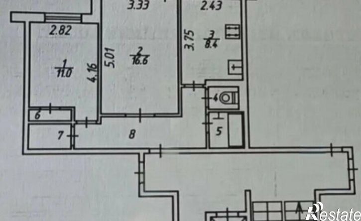 2-комн квартира бульвар Энтузиастов, 9,  д. 9