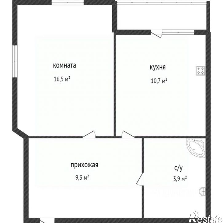 1-комн квартира Молодёжная улица, 46,  д. 46