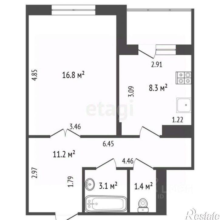 1-комн квартира Тарутинская улица, 231 к6,  д. 231 к6