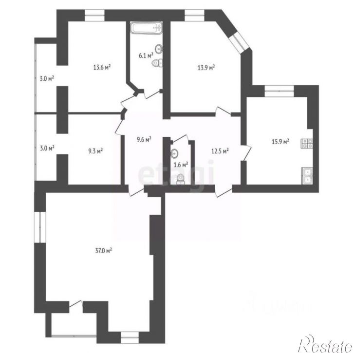 4-комн квартира ул Хрустальная, 60б,  д. 60б