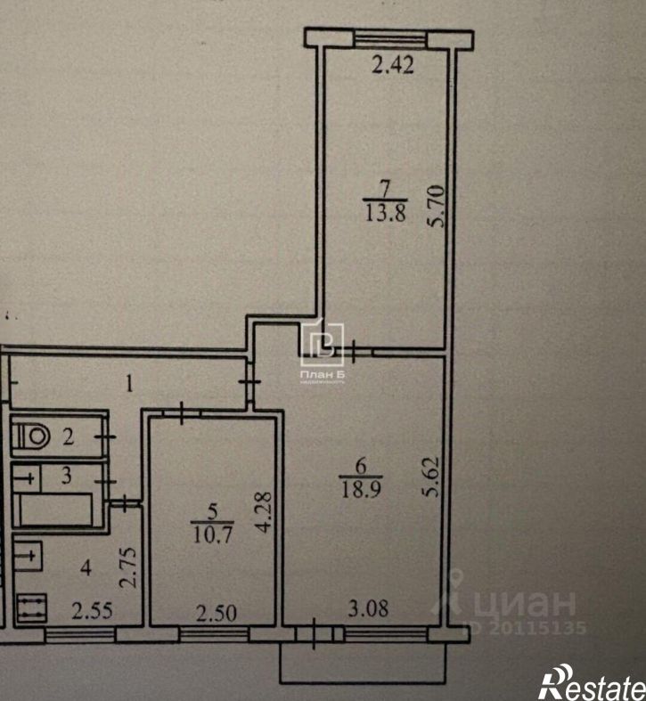 3-комн квартира ул Гурьянова, 53,  д. 53