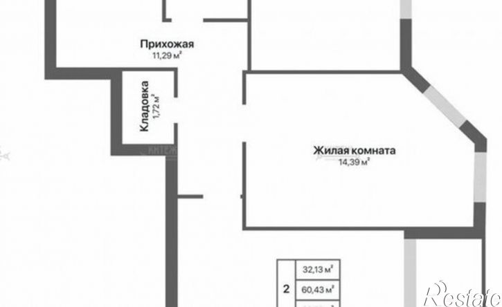 2-комн квартира ул 65 лет Победы, 14,  д. 14