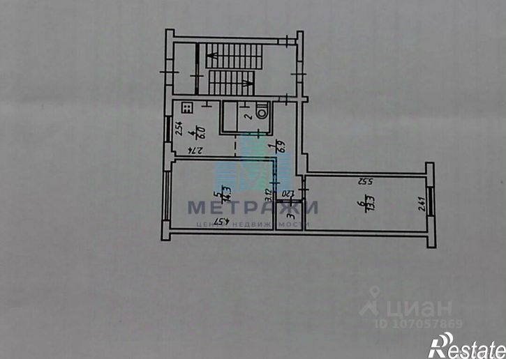 2-комн квартира ул Московская, 184,  д. 184