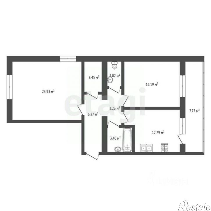 2-комн квартира ул Академика Потехина, 3,  д. 3
