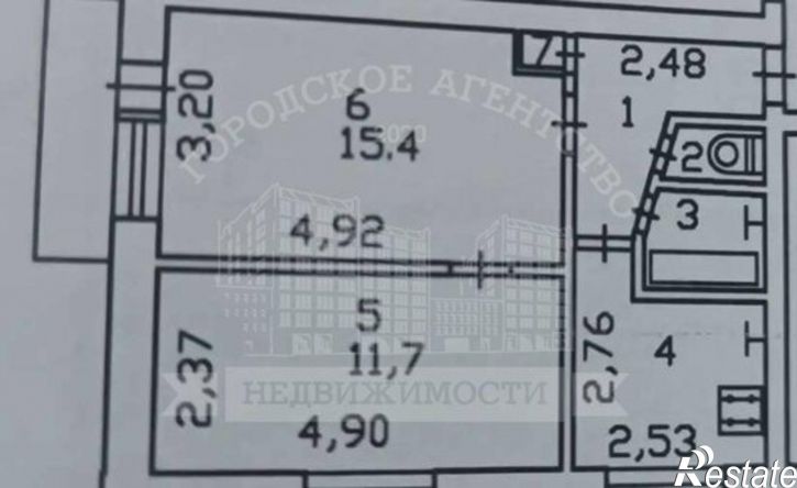 2-комн квартира ул Пухова, 43 1,  д. 43 1,  к. 1