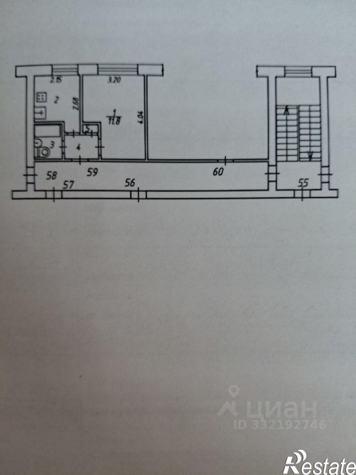 1-комн квартира ул Вишневского, 13,  д. 13
