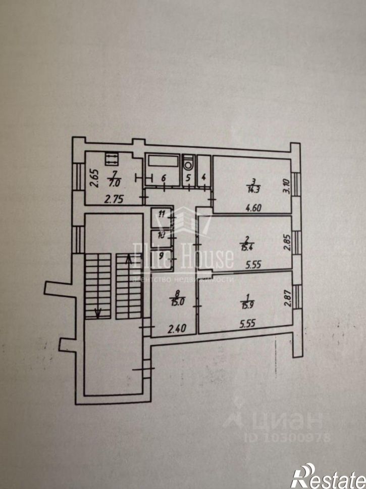 3-комн квартира ул Кирова, 25,  д. 25