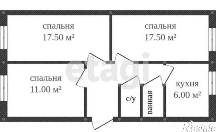 3-комн квартира ул Веры Андриановой, 5,  д. 5
