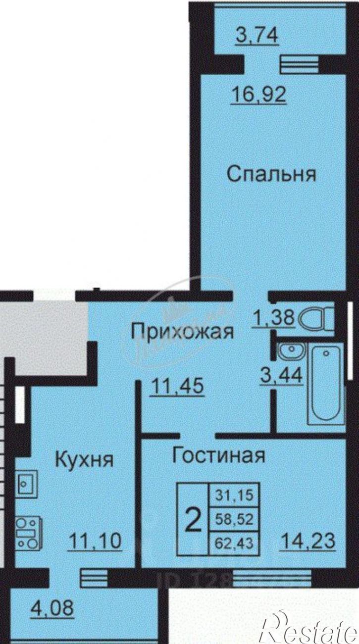 2-комн квартира ул Минская, 41,  д. 41