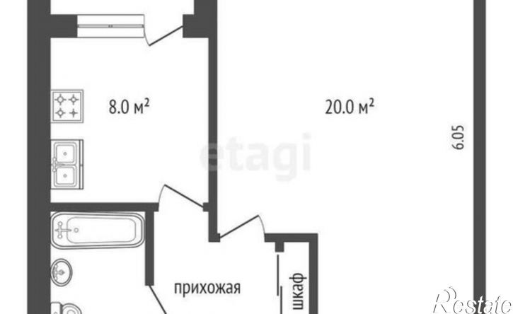 1-комн квартира пер Малинники, 15,  д. 15