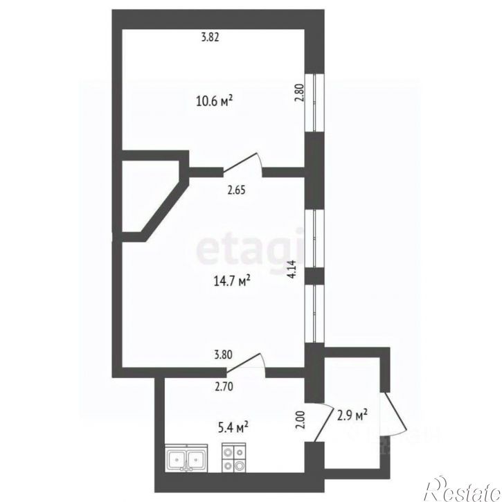 2-комн квартира ул Первомайская, 5,  д. 5