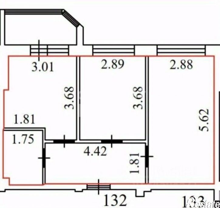 2-комн квартира ул Первых Коммунаров, 16,  д. 16