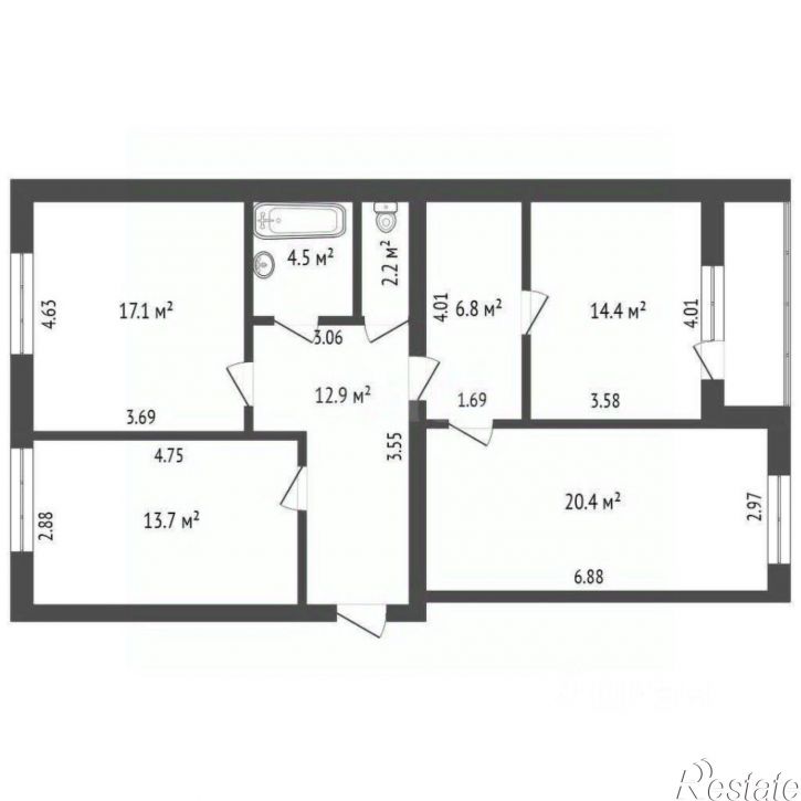 3-комн квартира ул Московская, 339,  д. 339