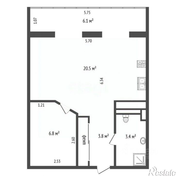 1-комн квартира ул Труда, 32,  д. 32