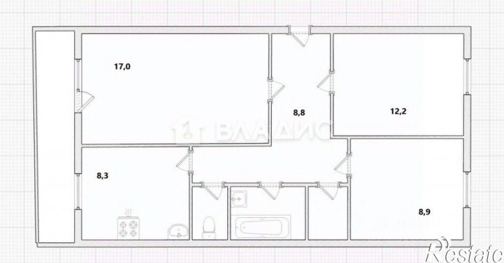 3-комн квартира ул Пригородная, 13,  д. 13