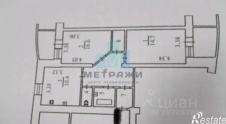 2-комн квартира ул Гурьянова, 26,  д. 26