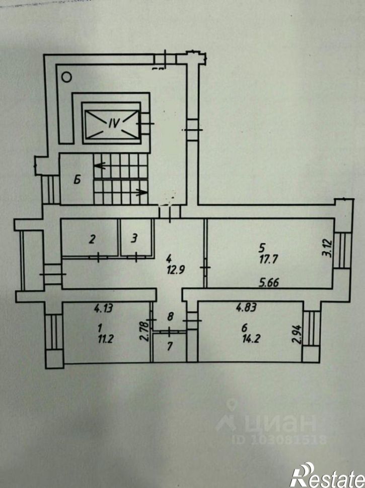 2-комн квартира ул Калужского Ополчения, 7,  д. 7