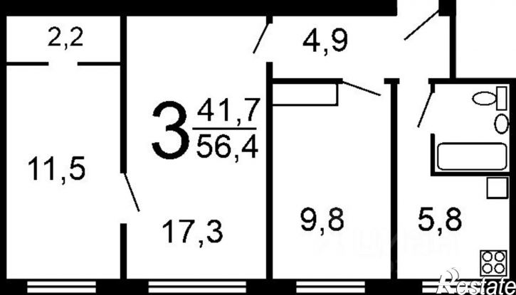 3-комн квартира ул В.Никитиной, 31,  д. 31