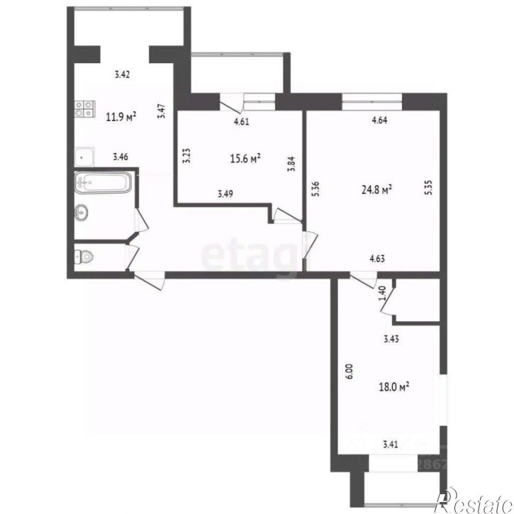 3-комн квартира ул Тельмана, 31,  д. 31
