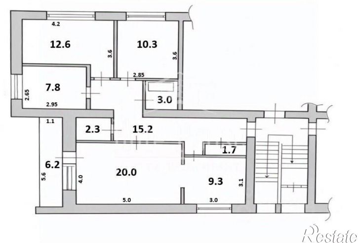 4-комн квартира пер Красноармейский 2-й, 12,  д. 12