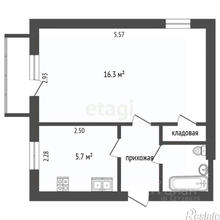 1-комн квартира ул Ленина, 27,  д. 27