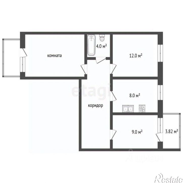 3-комн квартира б-р Моторостроителей, 9,  д. 9