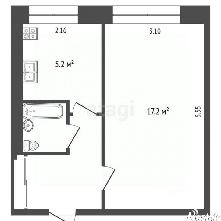 1-комн квартира ул Карачевская, 23,  д. 23