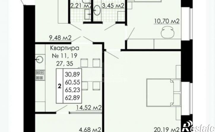 2-комн квартира в новом доме ул Белые Росы, 4,  д. 4