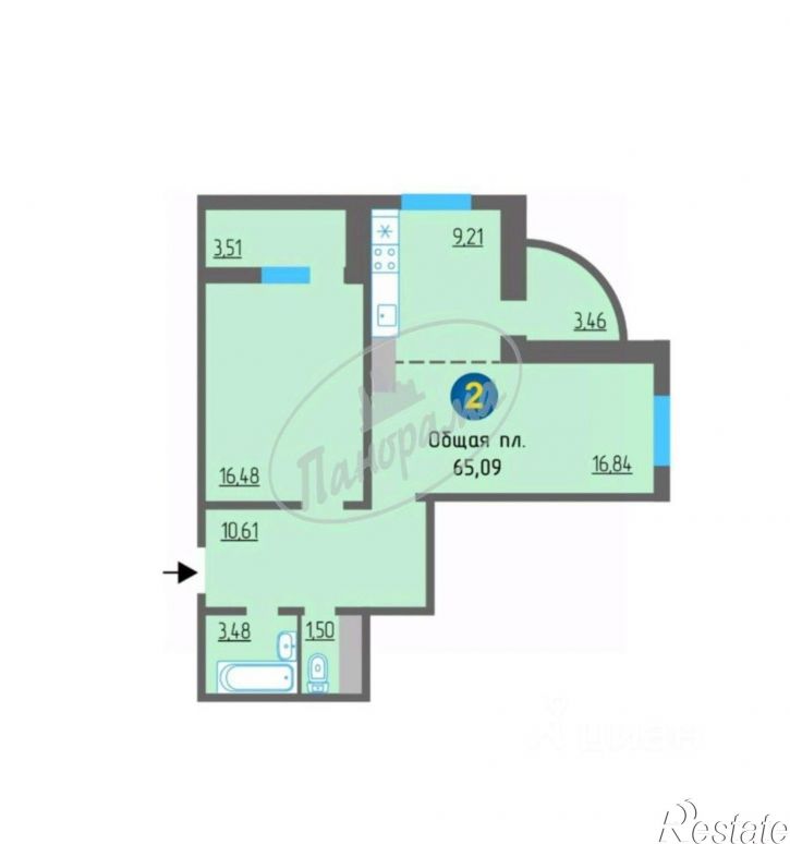 2-комн квартира ул Минская, 34,  д. 34