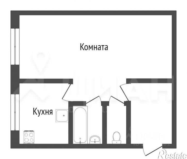 1-комн квартира ул Социалистическая, 6,  д. 6