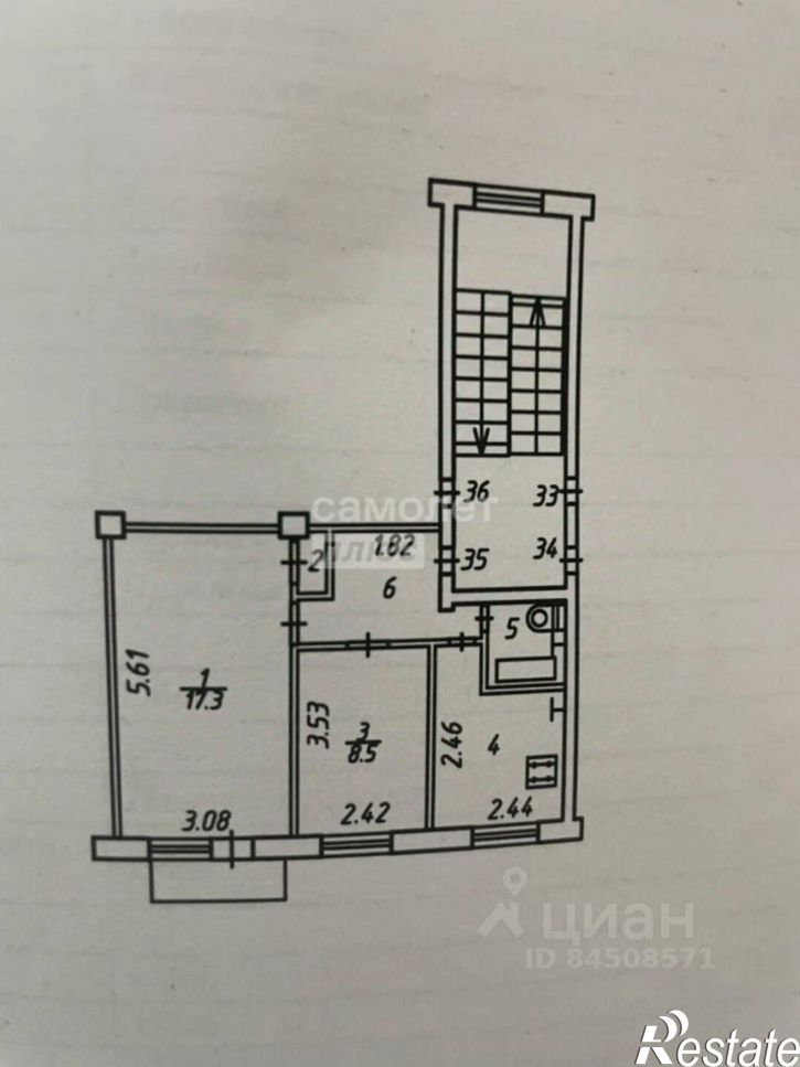 2-комн квартира ул Чехова, 7,  д. 7