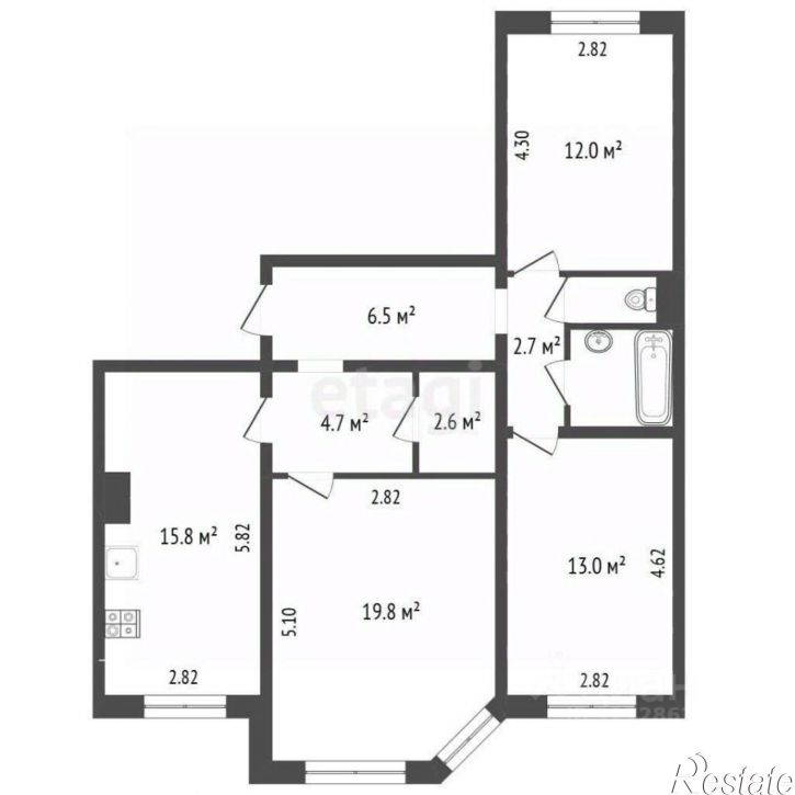 3-комн квартира ул 65 лет Победы, 29,  д. 29