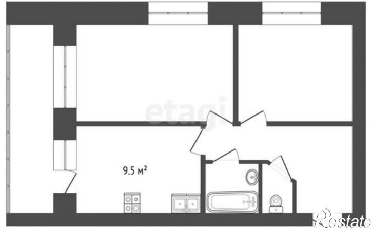 2-комн квартира ул Минская, 39,  д. 39