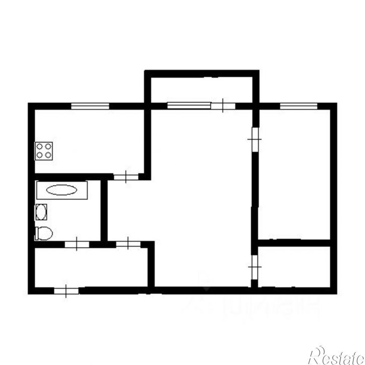 2-комн квартира ул Московская, 230,  д. 230