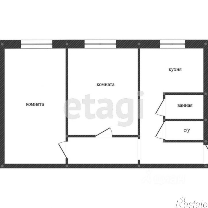 2-комн квартира ул Московская, 238,  д. 238