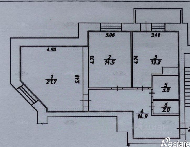 2-комн квартира Первомайская улица, 35,  д. 35