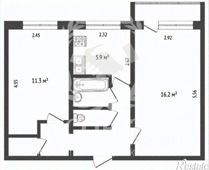 2-комн квартира Пролетарская улица, 139,  д. 139