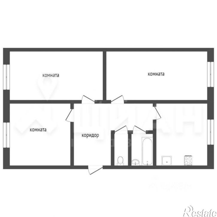 3-комн квартира улица Чичерина, 16 к1,  д. 16 к1