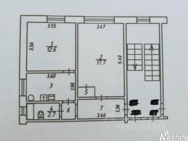 2-комн квартира улица Пухова, 30,  д. 30