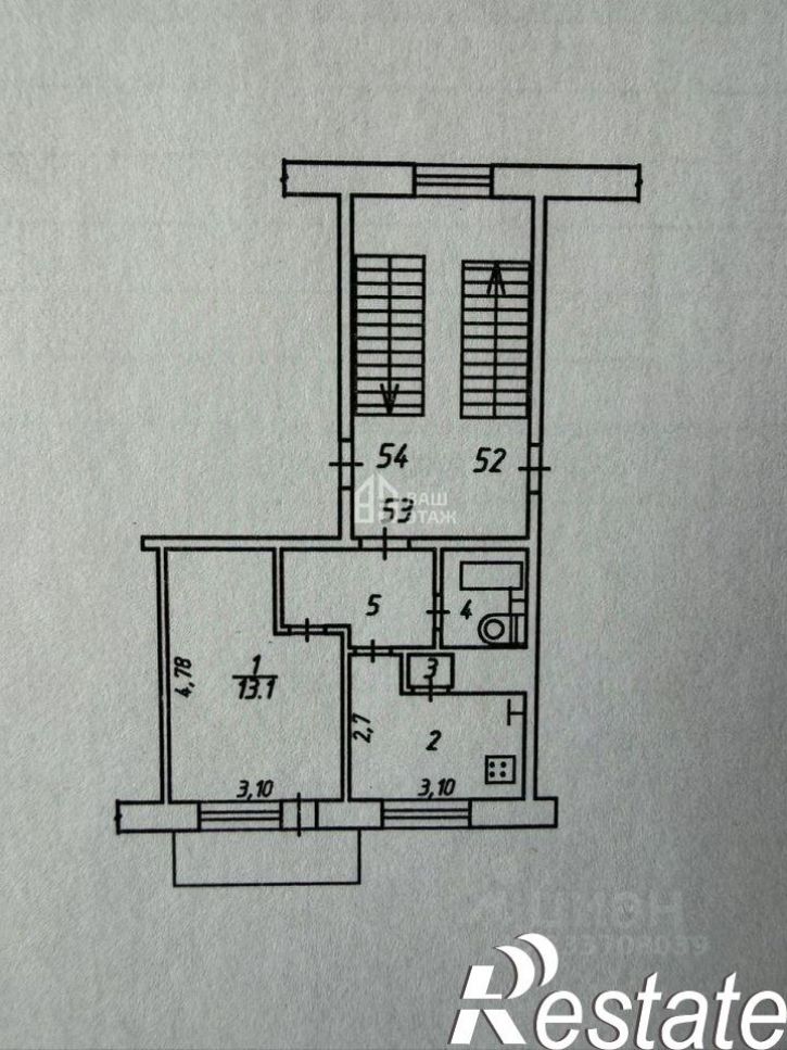 1-комн квартира улица Никитина, 82,  д. 82