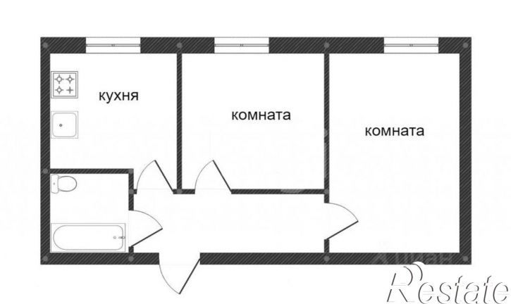 2-комн квартира улица Петра Тарасова, 10,  д. 10