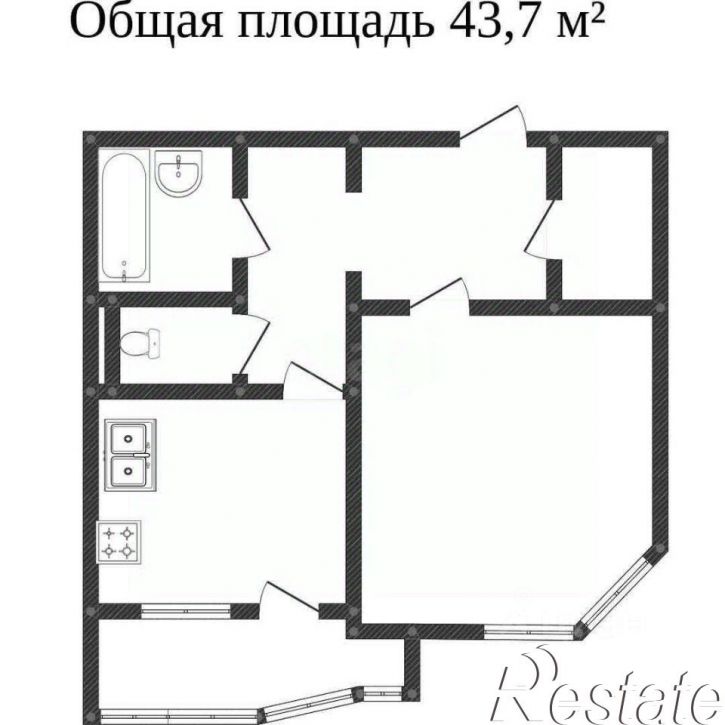 1-комн квартира улица Фомушина, 6,  д. 6
