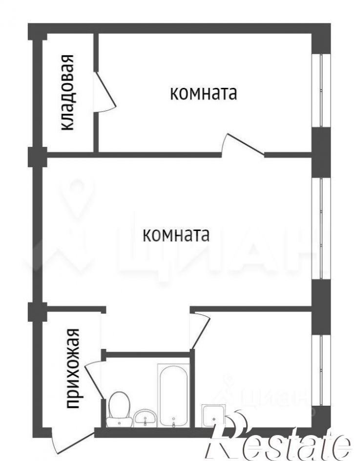 2-комн квартира улица Степана Разина, 47,  д. 47